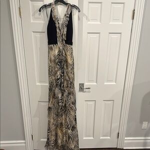 Carmen Marc Volvo gown dress animal print evening